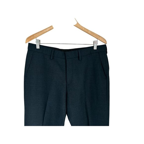 J.Crew Slim Bedford Mens Dress Pants W34 L32 Heather Aqua Blue Wool Blend - Picture 3 of 8